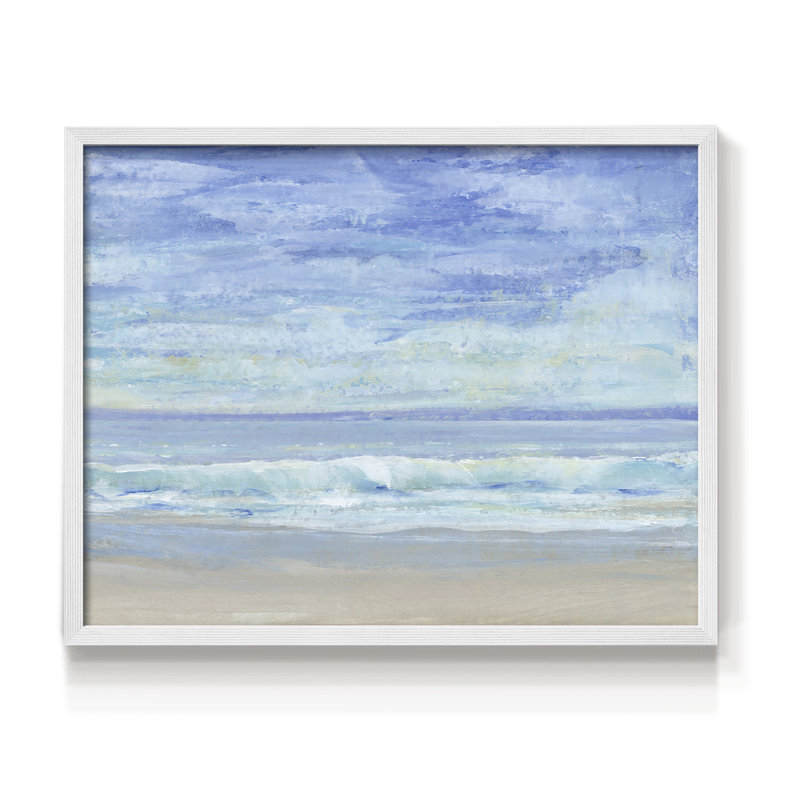 Rolling Surf I - Impression encadrée - Restickable, H 22 po x l 28 po, Blanc