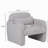 33.86'' Single Sofa and Toss Pillow, Solid Wood Frame 300 Lbs Capacity for Small Spaces-1310525470