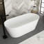 65 po X 30 po  Baignoire de trempage autoportante à surface solide-111179590