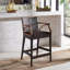 Tabouret de comptoir rembourré Caedon Gianni-1806744778