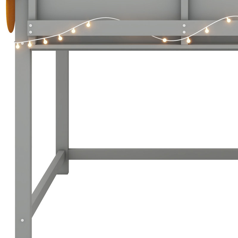 Lit mezzanine Dreamy, Gris