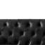 2 places noir avec structure en tissu de haute technologie, en rouleau et en bois massif, conception moderne de style Mid-Century pour le bureau, assise mi-ferme, coussins de siège amovibles, tissu noir de 66 po, style primaire