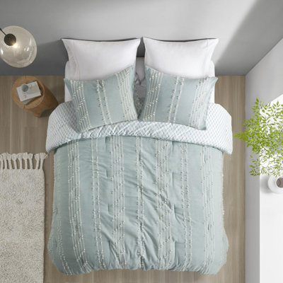 Ensemble d'édredon en coton jacquard 3 pièces