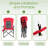 Outdoor Folding Chair Red-160435553