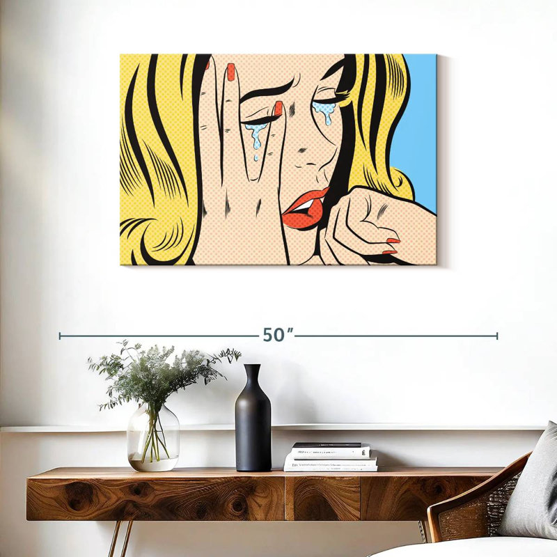 Leisha Femme qui pleure I, H 24 po x l 36 po