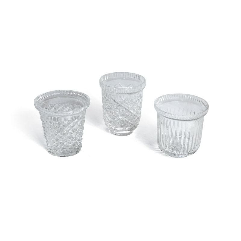 Ensemble de votive en verre