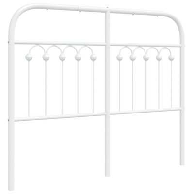 Vidaxl Metal Replace Headboard Black 180 Cm