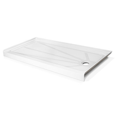 Ella Shower Base Acrylic 30" x 60" Right Drain