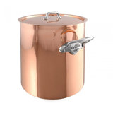 Mauviel M'heritage 150 S Stockpot With Lid, Cast Stainless Steel Handles, 10.5-Qt