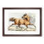 Running Brown Horse by Henry Alken - Picture Frame Painting Print-55613379-55613382