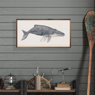 Aquarelle, peinture de baleine à bosse par Emily Wood