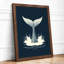 Whale Tail Rising Coastal - Framed Print-632725948-632725949