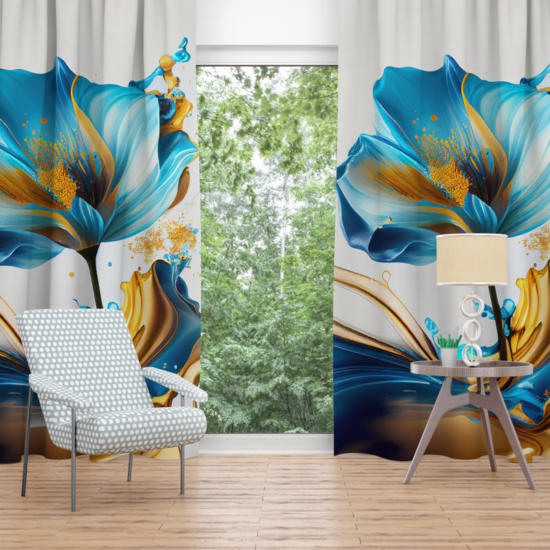 Kantou Room Darkening Curtain, 40" W x 61" L