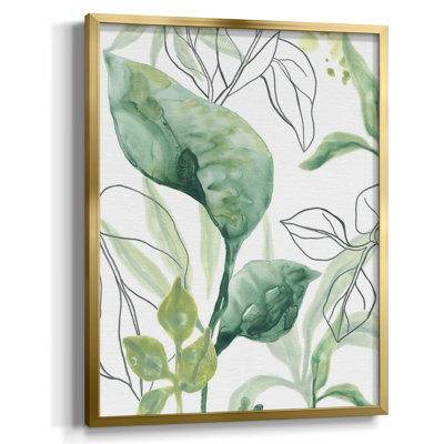 Motif de formes de feuilles IV