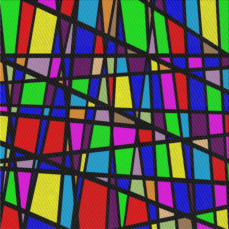 Abstract Indoor Rug, Square 4'