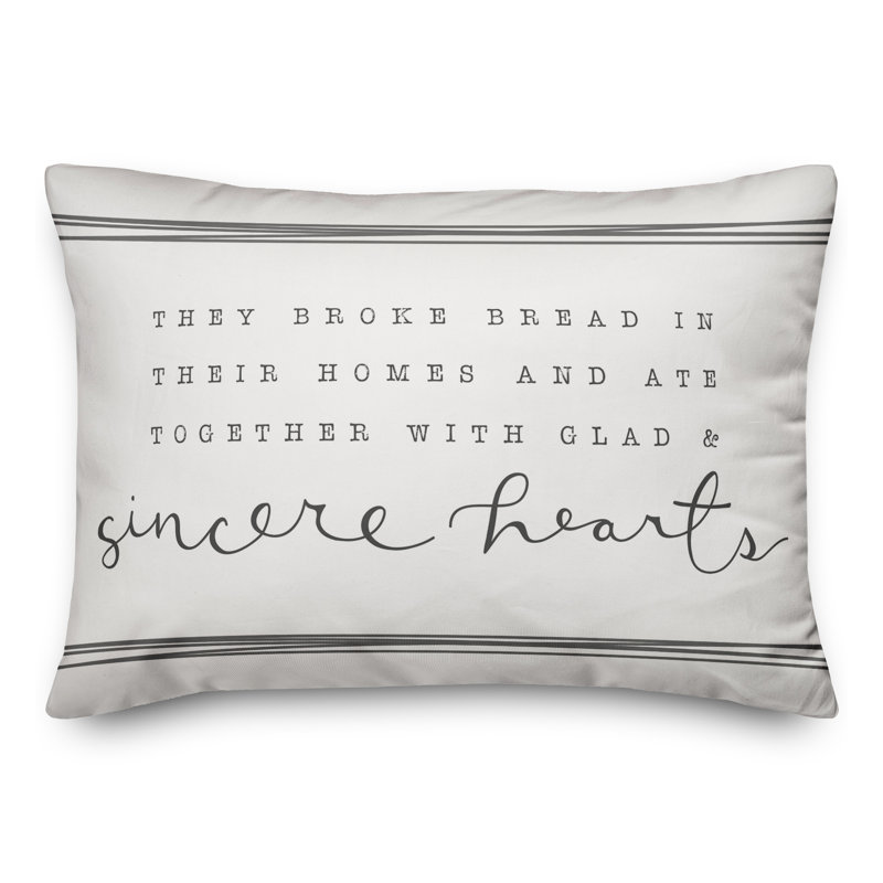 Sincere Hearts Rectangular Pillow Cover & Insert