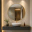 Miroir de salle de bain, salon, chambre à coucher-129865752