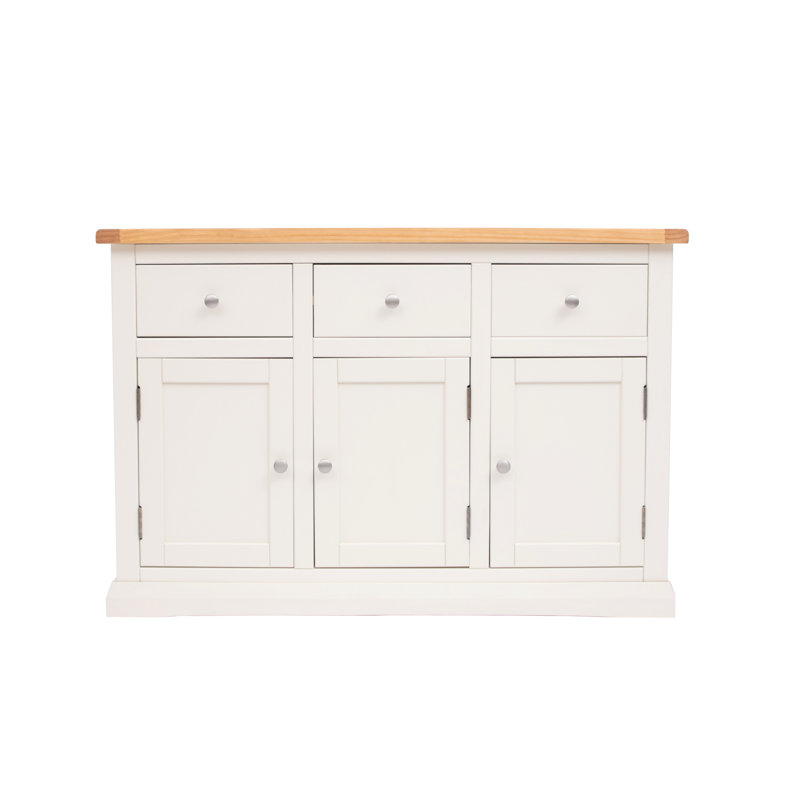 Starr 120cm Sideboard, Off White/Chrome