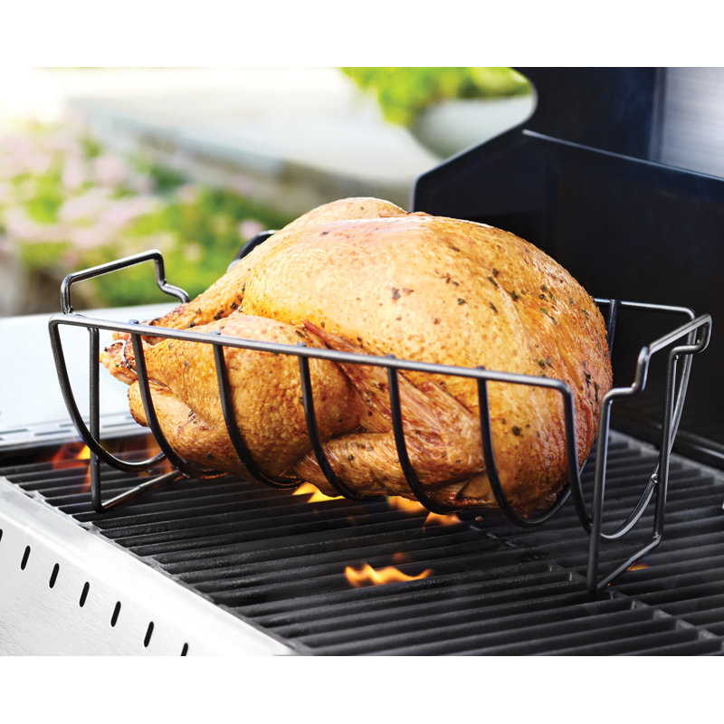 Black Nonstick Reversible Rib and Roast Rack
