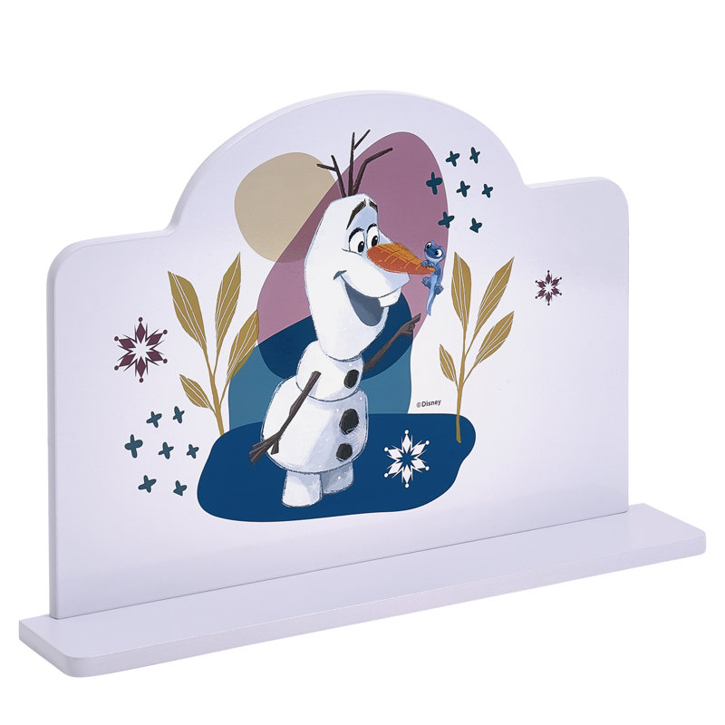 Disney Frozen Small Wall Shelf, Decorative Wall Mounted Kids' Shelf | Wooden Floating Shelves For Bedroom & Playroom