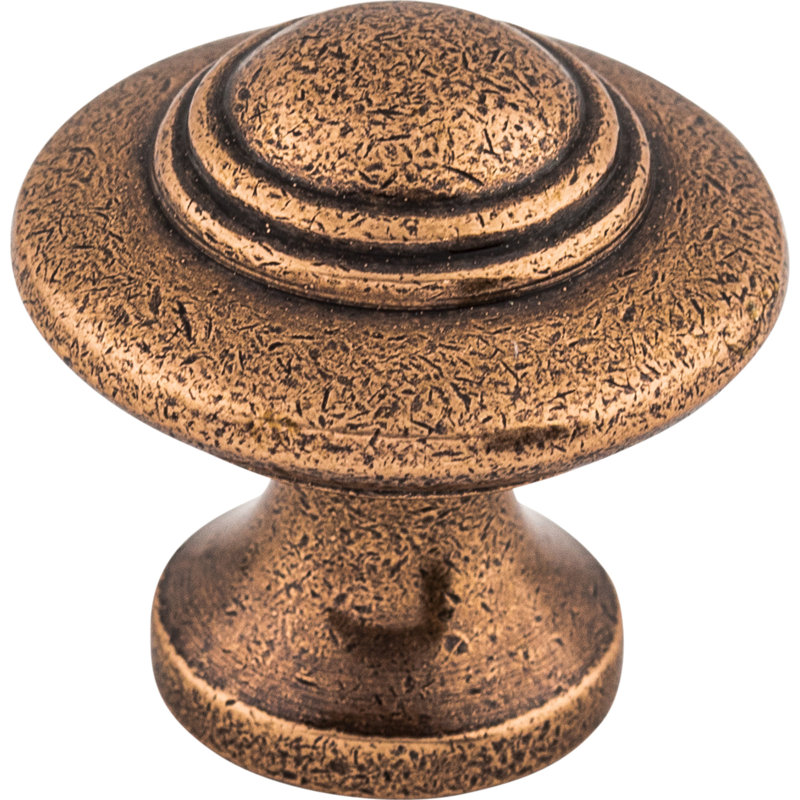 Ascot 1 1/4" Diameter Round Knob, Old English Copper