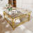 Square Glass Coffee Table-1149929686