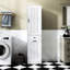 Armoire à linge blanche avec rangement pratique pour système de tiroir efficace et sale