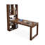 Bureau rectangulaire en bois massif noyer clair-1764011404