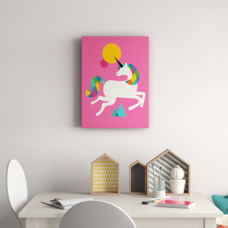 «Ferland To Be a Unicorn», reproduction d'art encadrée, H 47 po x l 35 po x P 2 po