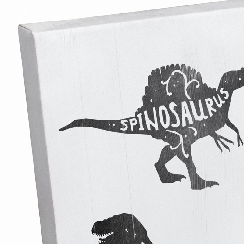 Art sur toile dinosaurs Manigault, H 16 po x l 12 po x P 1,25 po
