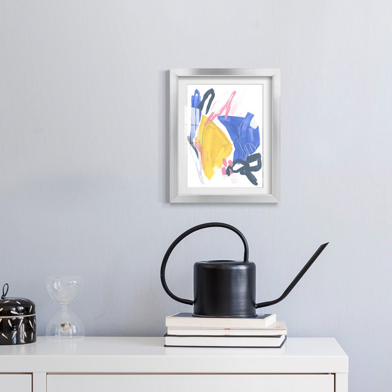 Feedback Loop I -Framed Print, 25.5" H x 17.5" W, Silver