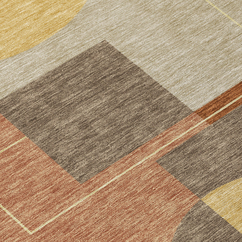 Tapis intérieur / extérieur lavable à la machine Chantille ACN2500, Paprika, 9 pi x 12 pi