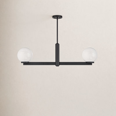 Claudette 2-Light Linear Chandelier