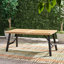 Table de salle à manger - lattes de bois, résistant aux intempéries, largeur de 34,83 po, hauteur de 28,5 po, profondeur de 68,87 po, gris, fabrication d'une capacité de 300 lb, panneau, capacité, finition grise, P x l H