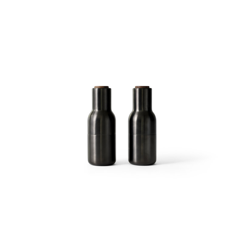 Salt & Pepper Mill Set, Bronzed Brass