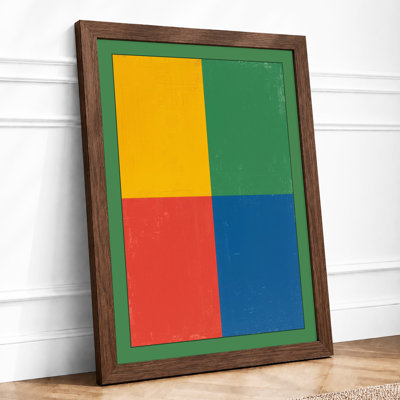 Colour Study Geometric - Framed Print