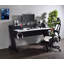 Bureau de jeu Bigga noir et blanc (sans la chaise de bureau)