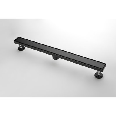 32 Inches Linear Shower Drain, Included Hair Strainer And Leveling Feet