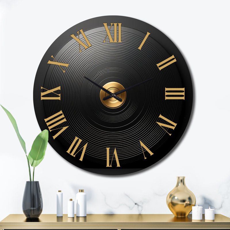 Horloge murale en vinyle Serenade II, Très grand
