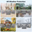 Ensemble de 4 housses de jardin imperméables pour l'extérieur-1390202523