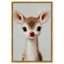 "Baby Rudolph", reproduction d'art sur toile par Art Remedy, cadre noir, 10 x 15