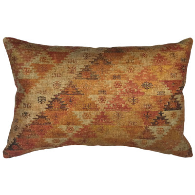 Geometric Linen Reversible Throw Pillow