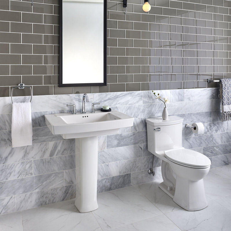 American Standard Townsend 19.5'' Ceramic Rectangular Bathroom Sink with Overflow, White