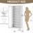 67"H Metal Shoe Storage Cabinet with 8 Adjustable Shelves-82522403