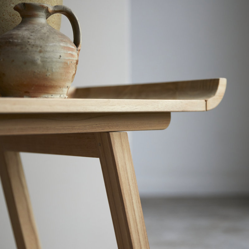 Pampa 110cm Solid Wood Console Table, 50cm H x 110cm W x 40cm D, Natural Wood