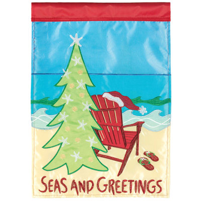 Cynthiaa Double Sided 18'' H x 13'' W Polyester Christmas Garden Flag