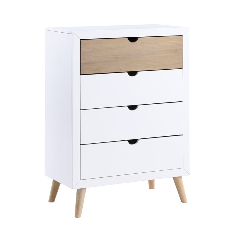 Commode blanche, commode naturelle