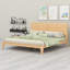 Lit plateforme Mid-Century moderne en bois avec support en lattes de bois-579915372-579915365