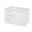 Armoire de salle de bain murale 30 "avec lavabo en céramique-1727208901