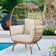 Bayou Breeze Cuccia Egg Patio Chair with Cushions & Reviews | Wayfair